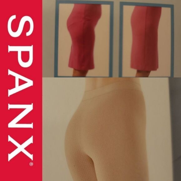 SPANX SHAPER MID THIGH NUDE COLOR SHORTS PANTY TUMMY CONTROL SLIMMING NWT SZ 3 - Picture 1 of 10